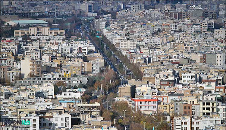 عکس هوایی از شهر قزوین