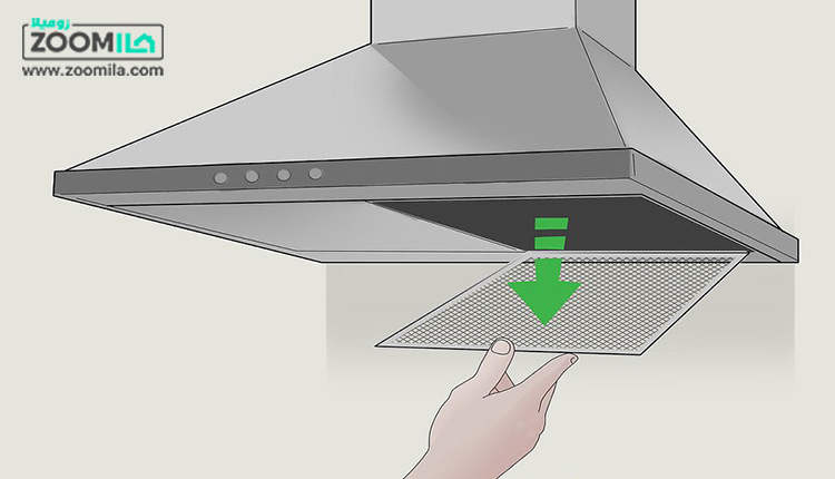 تمیز کردن فیلتر هود آشپزخانه