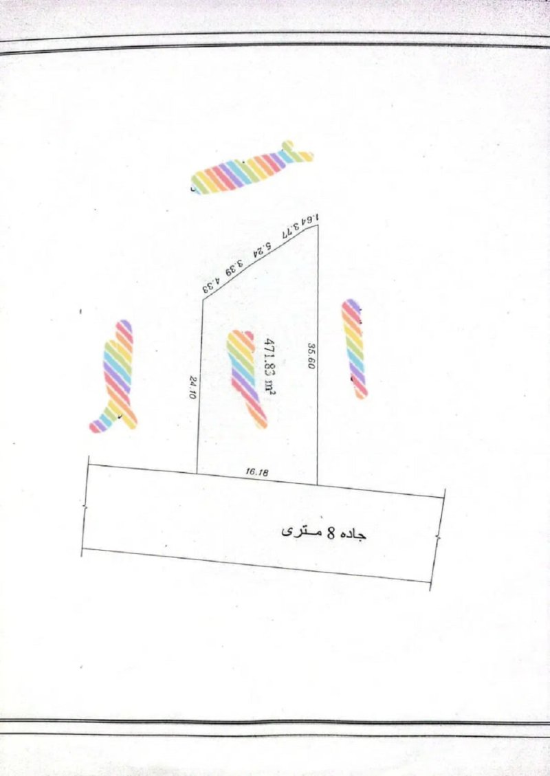 زمین 471 متری در هلستان نوشهر