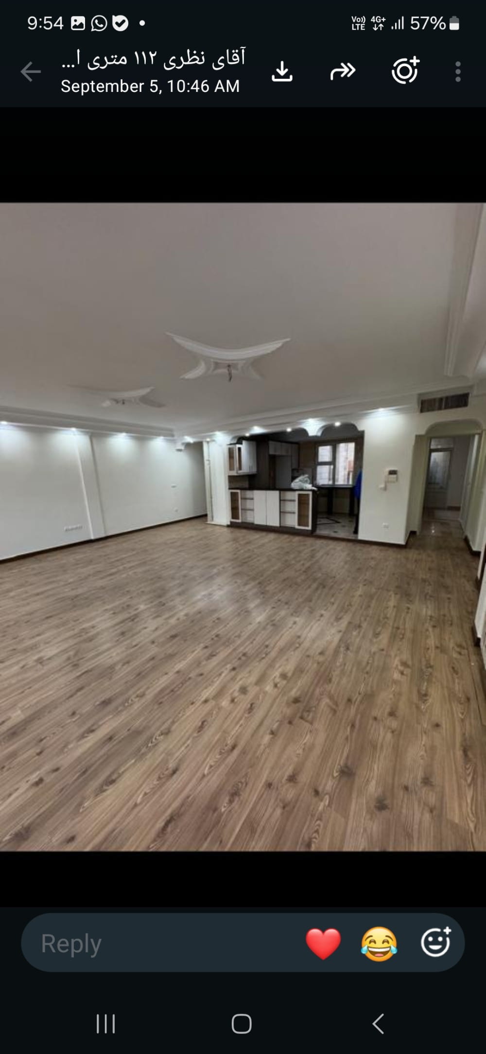 آپارتمان 112 متری دو خوابه در سعادت آباد تهران15388346945